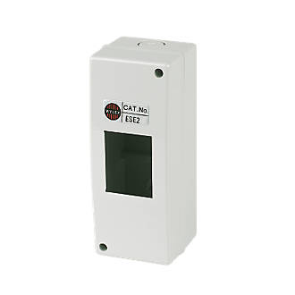 WYLEX ESE2 IP40 2-Module Unpopulated DIN Enclosure