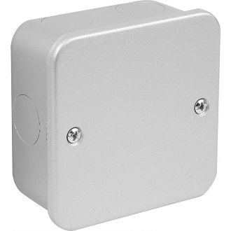 Axiom Metal Clad Blank Plate 1 Gang + Back Box - £2.52 from ToolStation