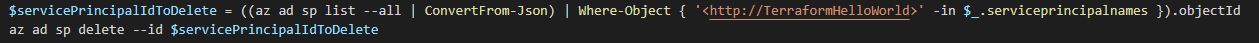 Terraform Azure RG snippet 2